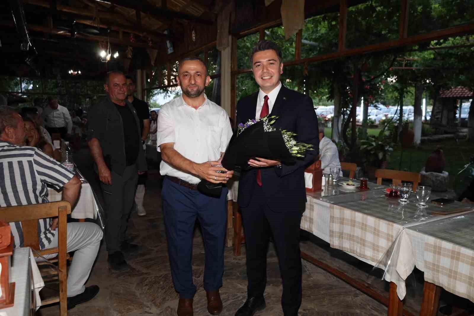 Karacasu Kaymakamı Mehmet Gündoğdu’ya veda yemeği