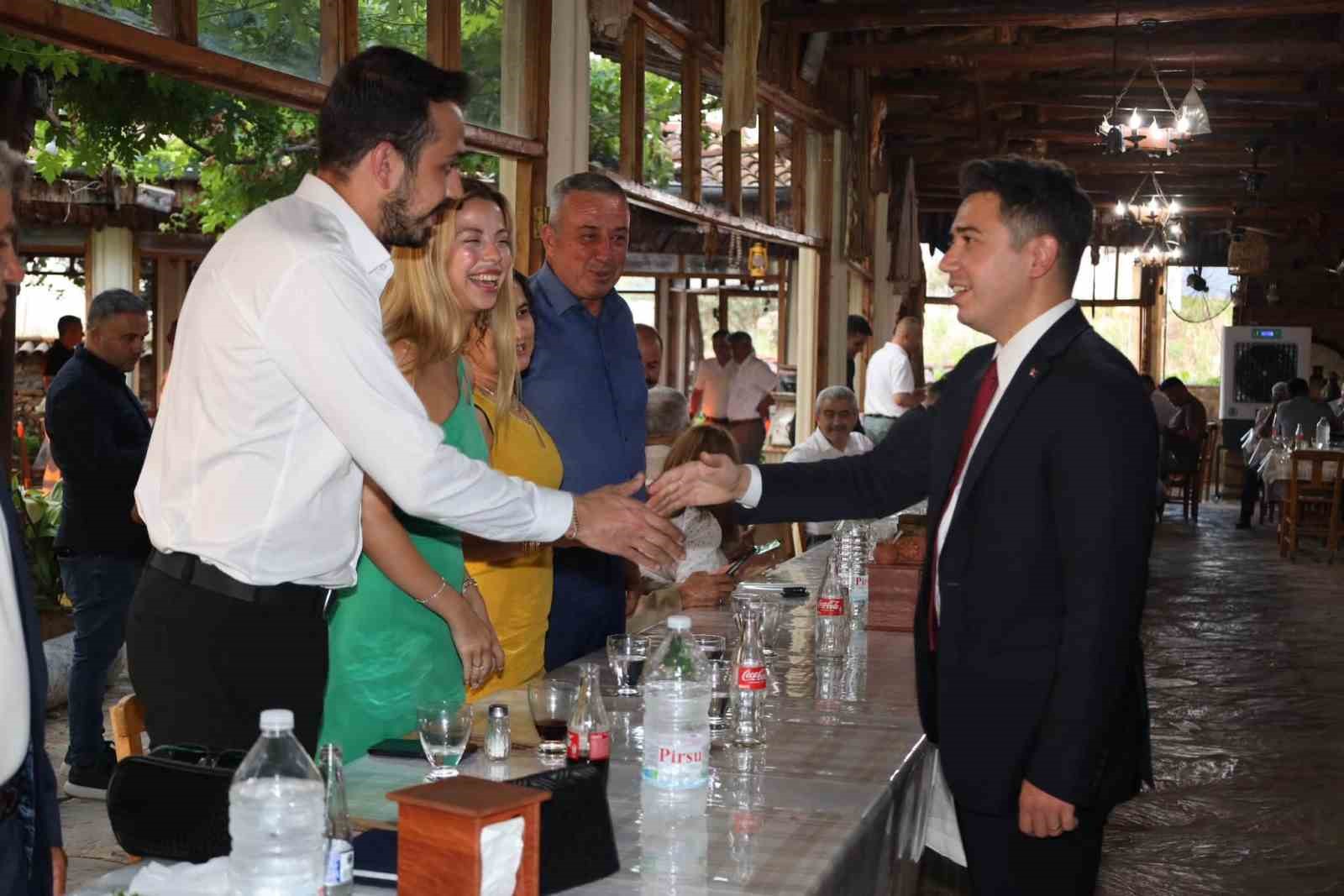 Karacasu Kaymakamı Mehmet Gündoğdu’ya veda yemeği