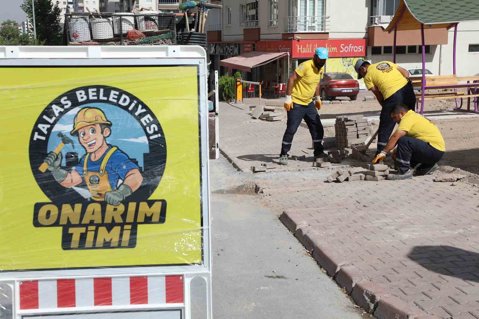 Talas’ta onarım timinden 2 bin 630 hızlı müdahale