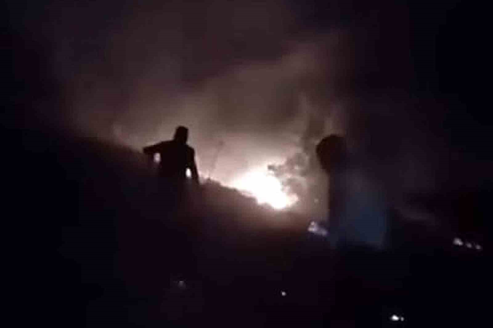 Araban’da fıstıklık ve otluk alanda yangın