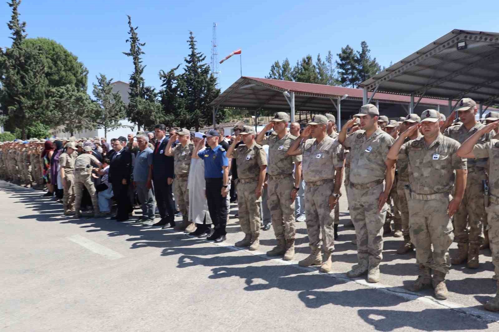 Kilis’te kalp krizi sonucu hayatını kaybeden uzman çavuş için tören düzenlendi