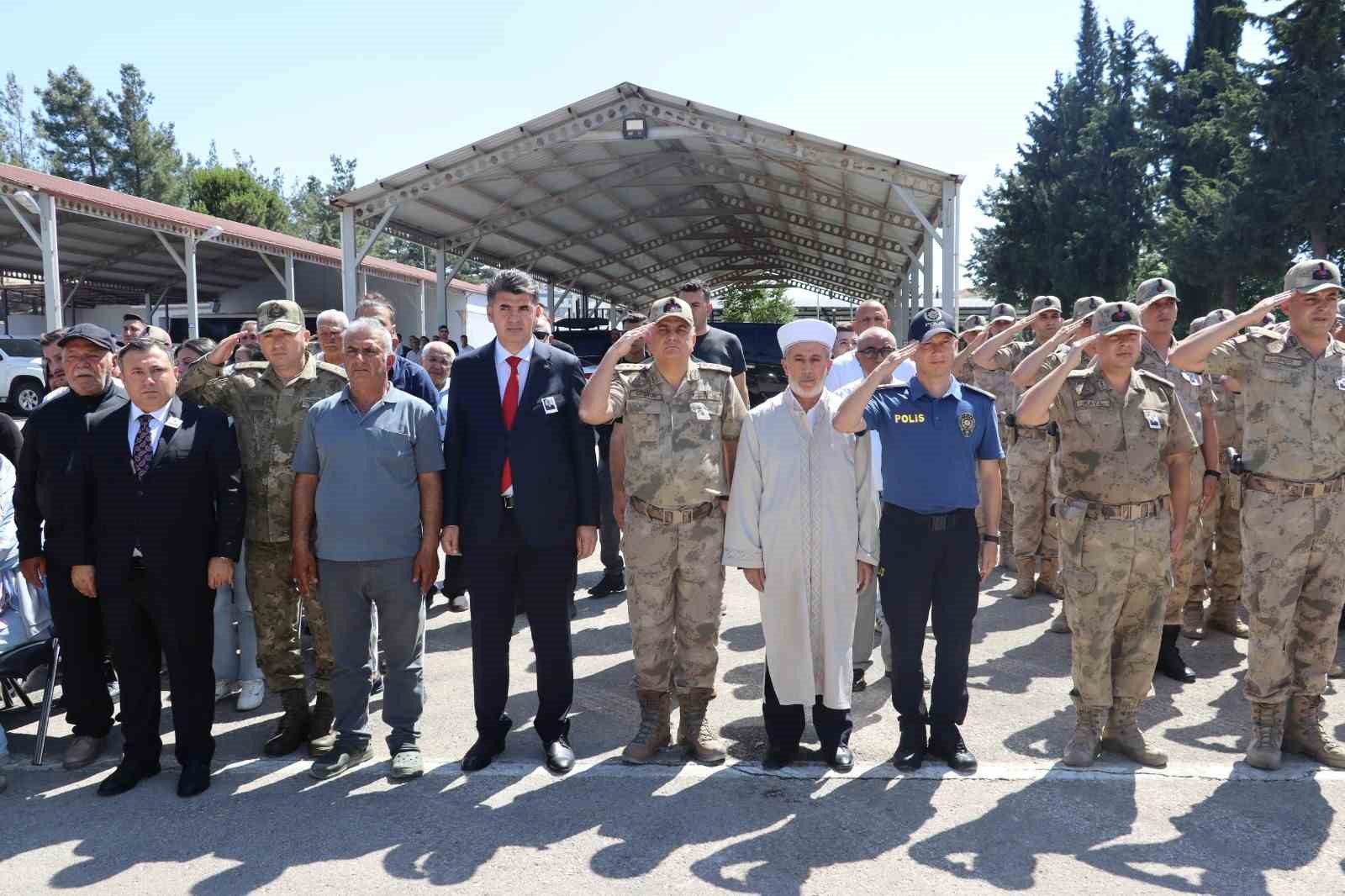 Kilis’te kalp krizi sonucu hayatını kaybeden uzman çavuş için tören düzenlendi