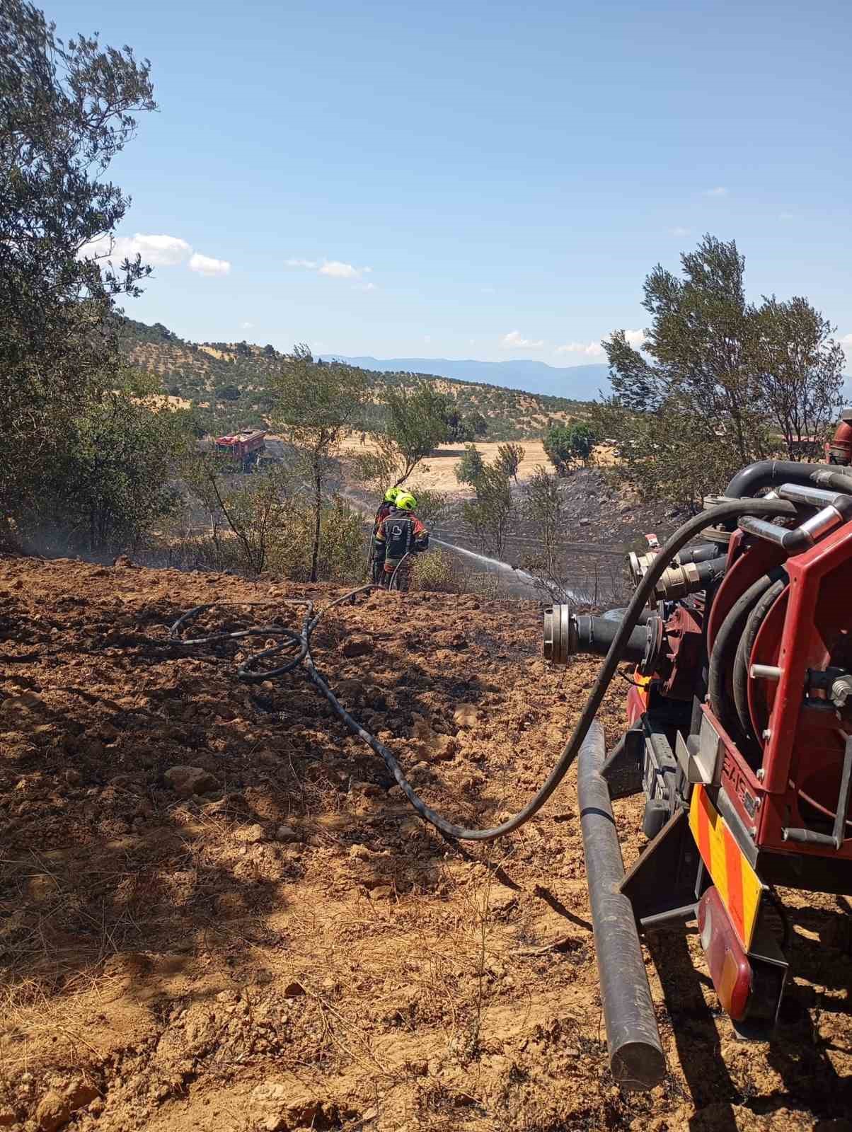 Balıkesir’deki anız yangını kontrol altına alındı