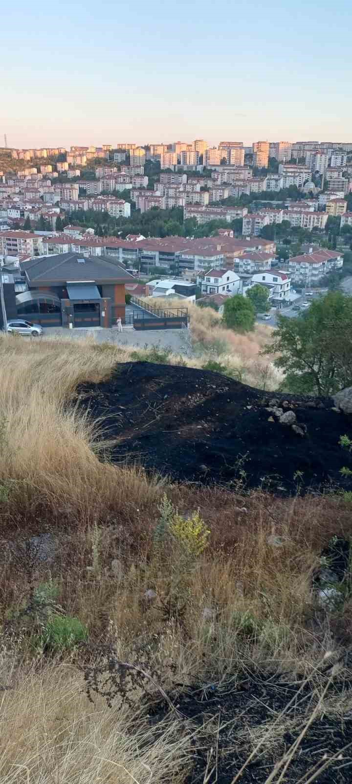 Balıkesir’de ot ve çöp yangını mahalleyi tehdit etti