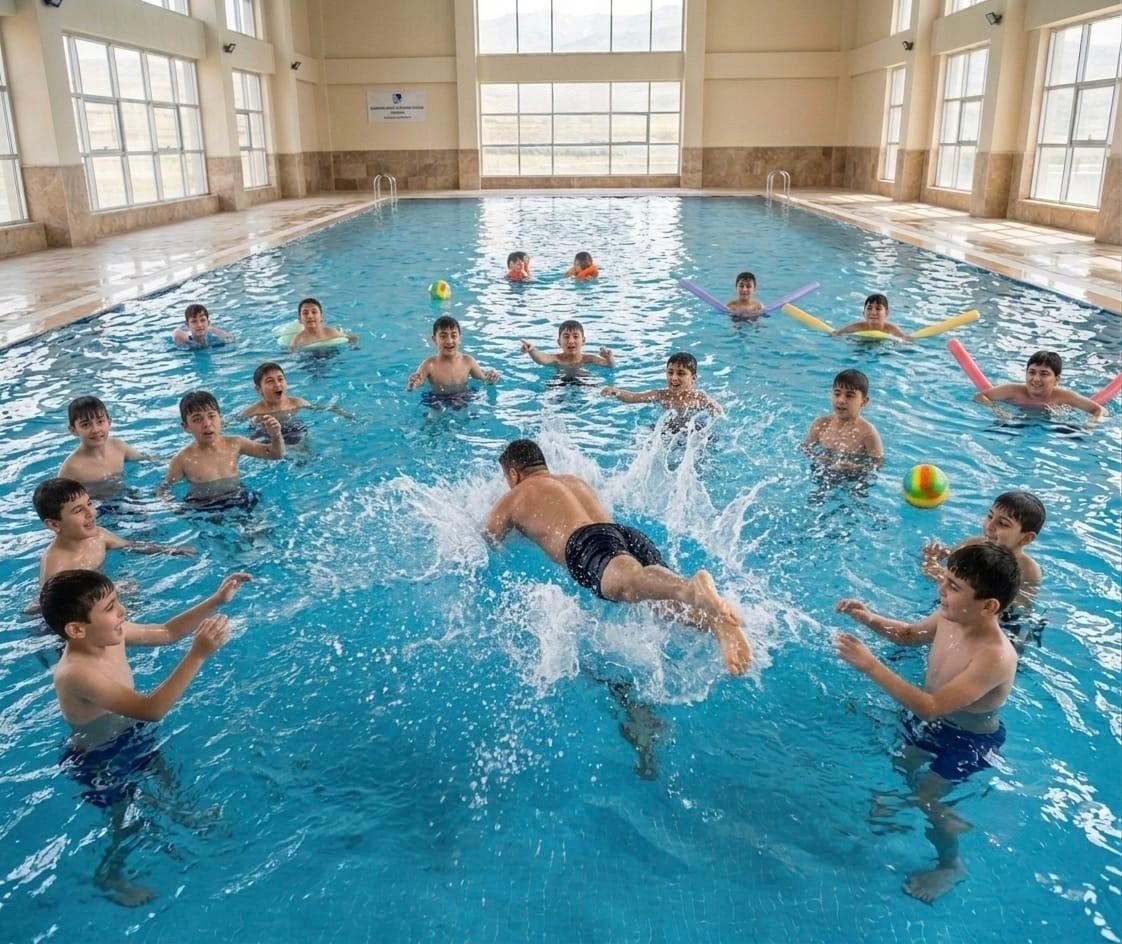 Erzurumlu iş insanından köy çocuklarına havuz jesti: 2 bin 500 çocuk ilk kez havuzla buluştu