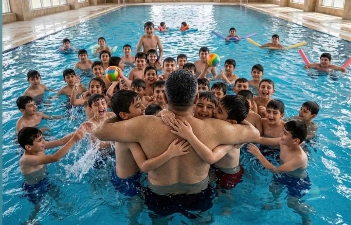 Erzurumlu iş insanından köy çocuklarına havuz jesti: 2 bin 500 çocuk ilk kez havuzla buluştu