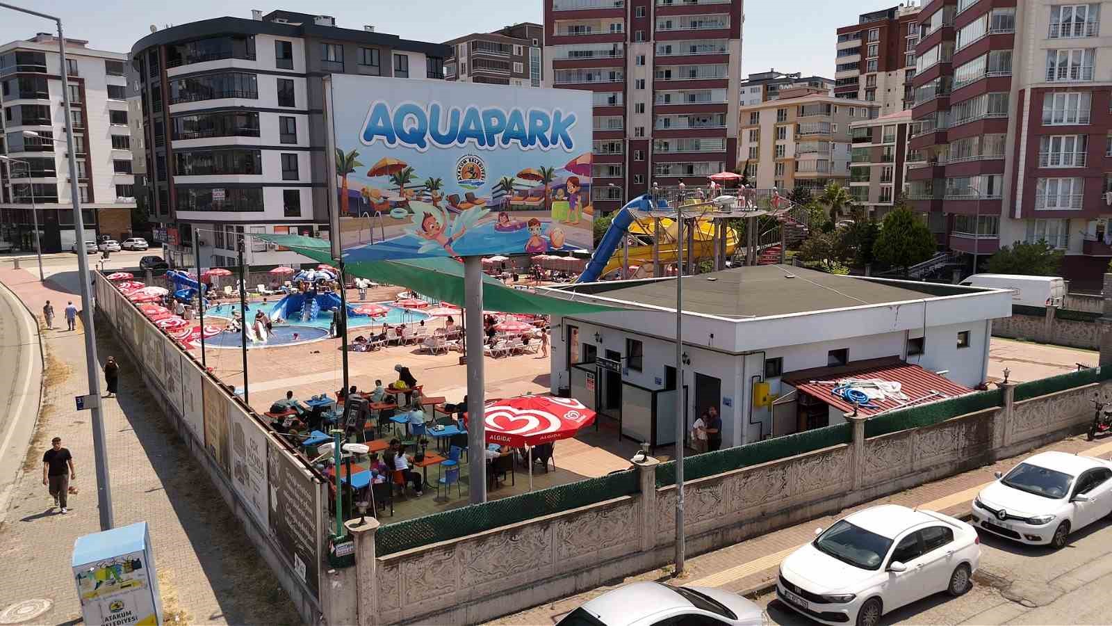 Atakum’da aqua park kapılarını açtı