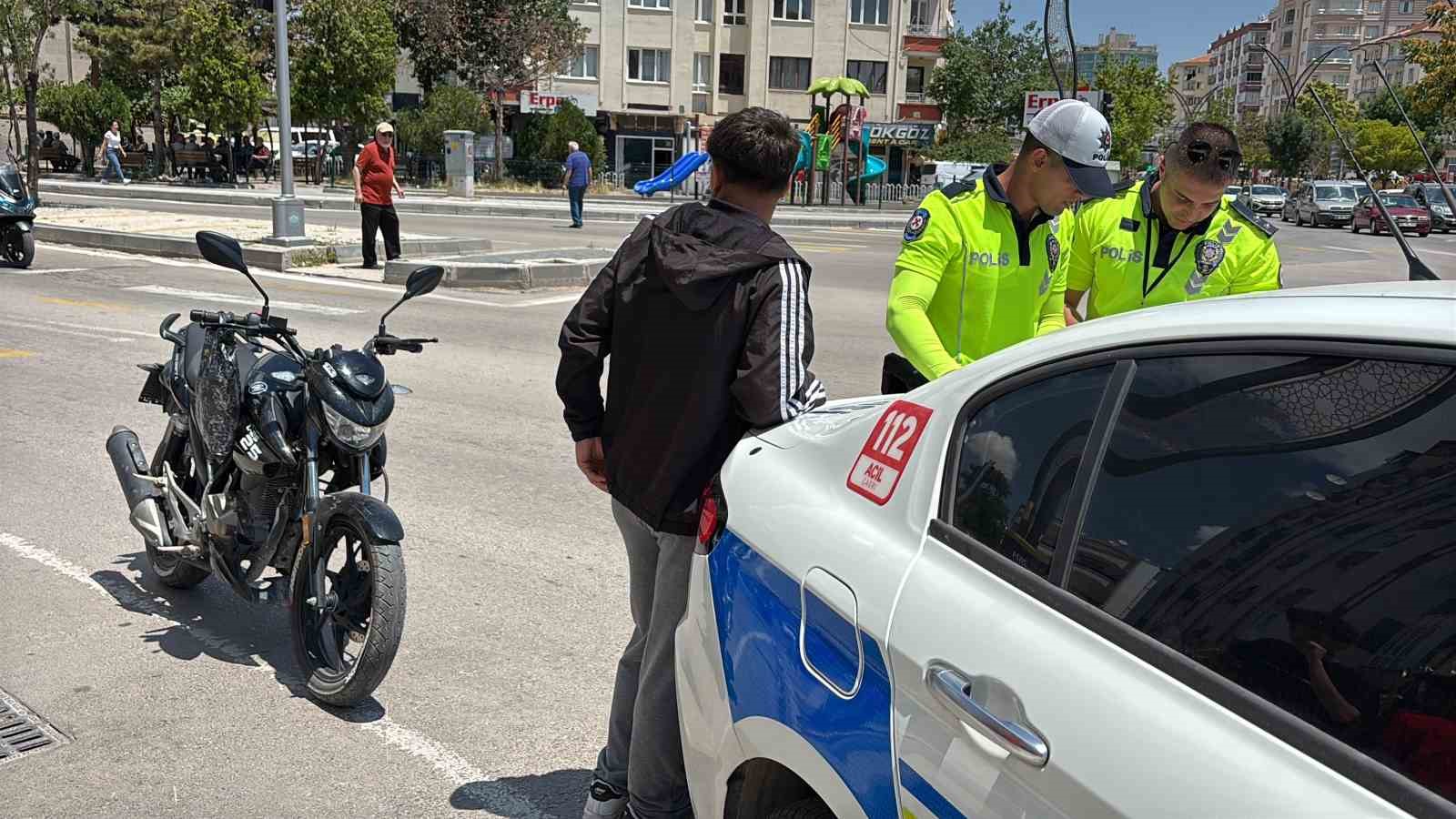 Sigortasız motosiklete trafikten men, sürücüye 85 bin lira ceza