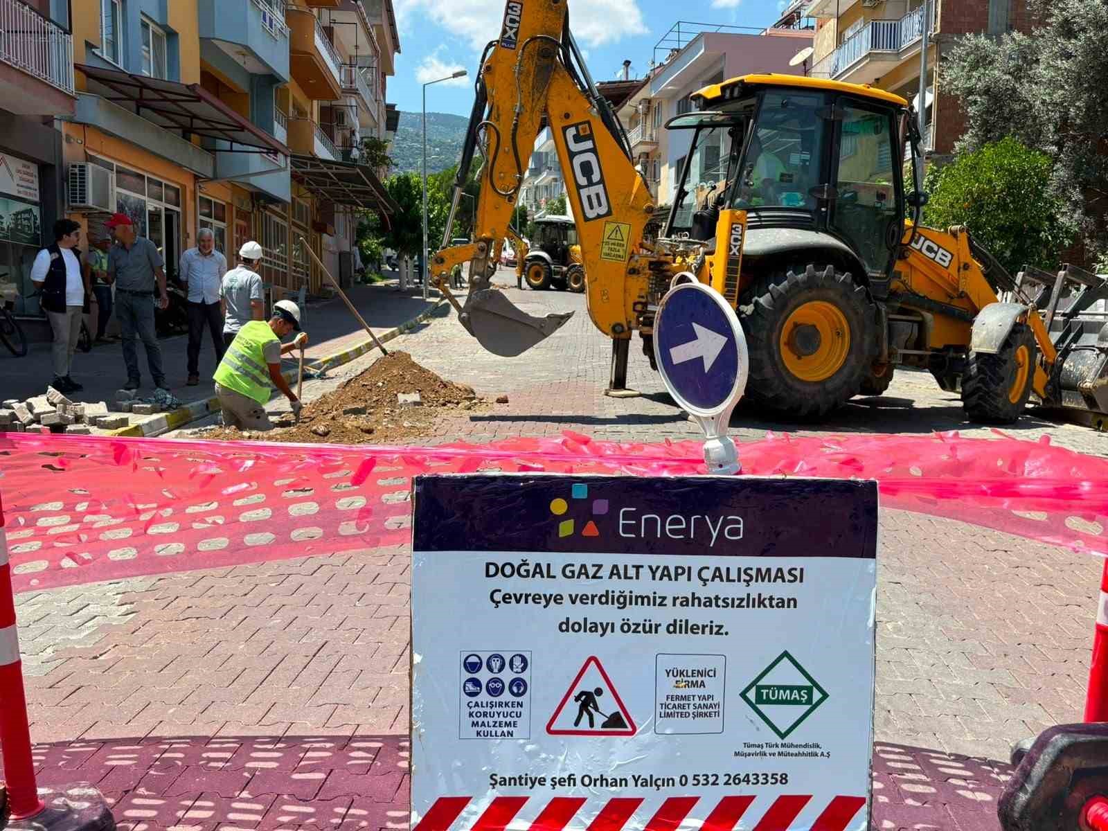 Bozdoğan’da doğalgaz için ilk kazma vuruldu