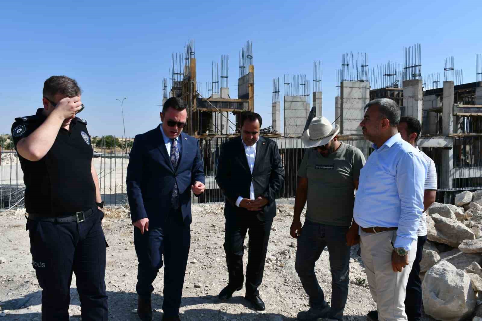 Başsavcıdan adliye binası inşaatında inceleme