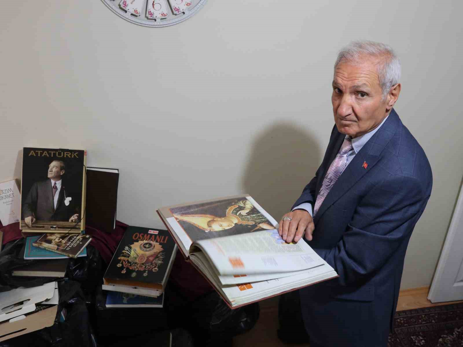 Şehit oğlunun adını 14 bin kitaplık kütüphaneyle yaşatacak