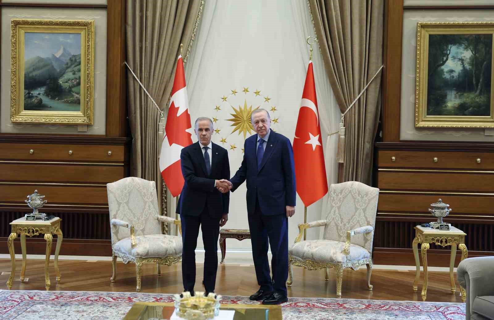 Cumhurbaşkanı Erdoğan, Kanada Başbakanı Mark Carney’i kabul etti