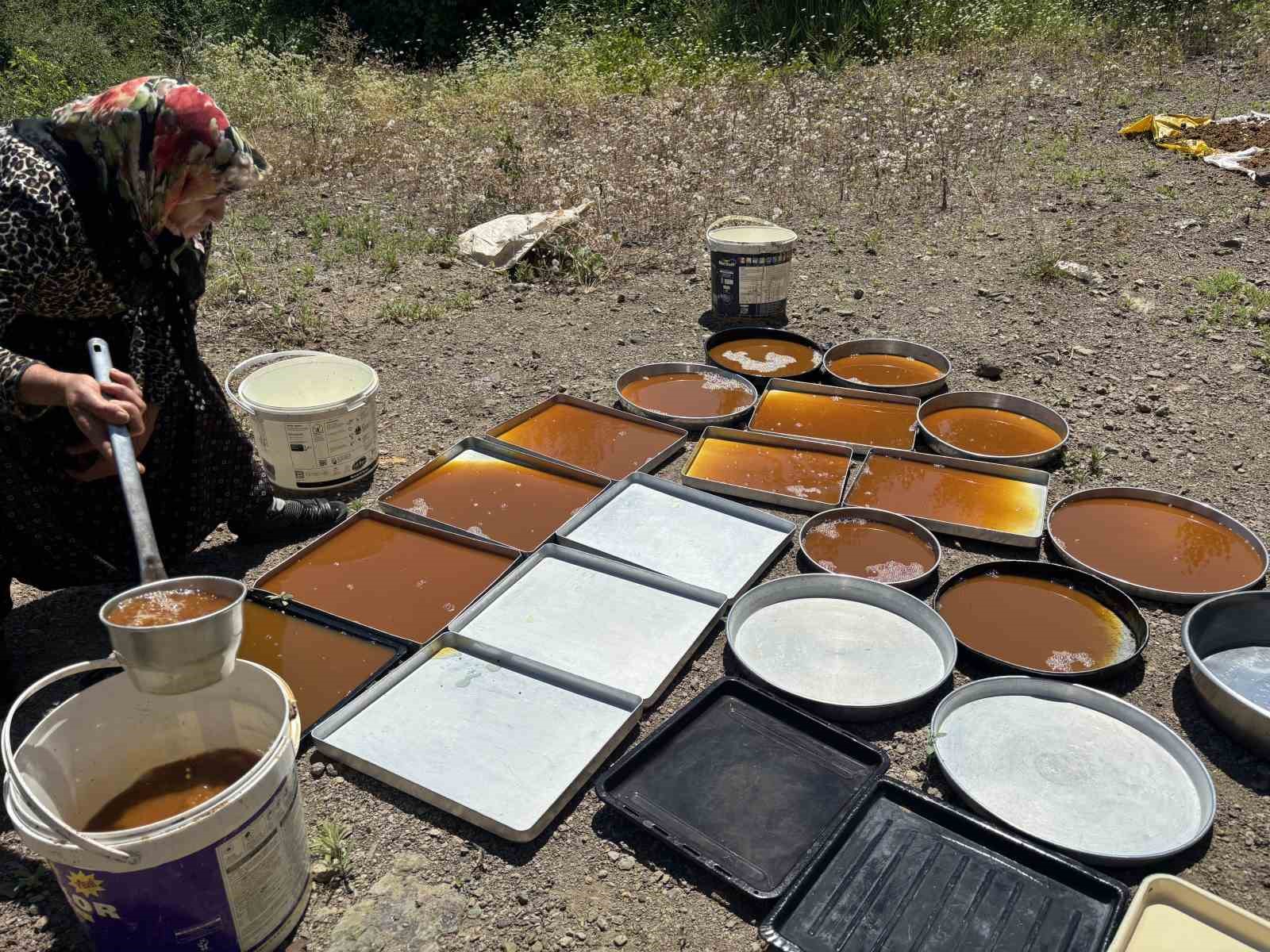 Servi köyünde asırlık gelenek yaşatılıyor: Dut pekmezi büyük emeklerle hazırlanıyor