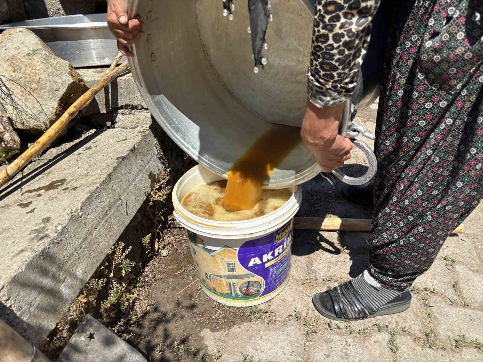 Servi köyünde asırlık gelenek yaşatılıyor: Dut pekmezi büyük emeklerle hazırlanıyor