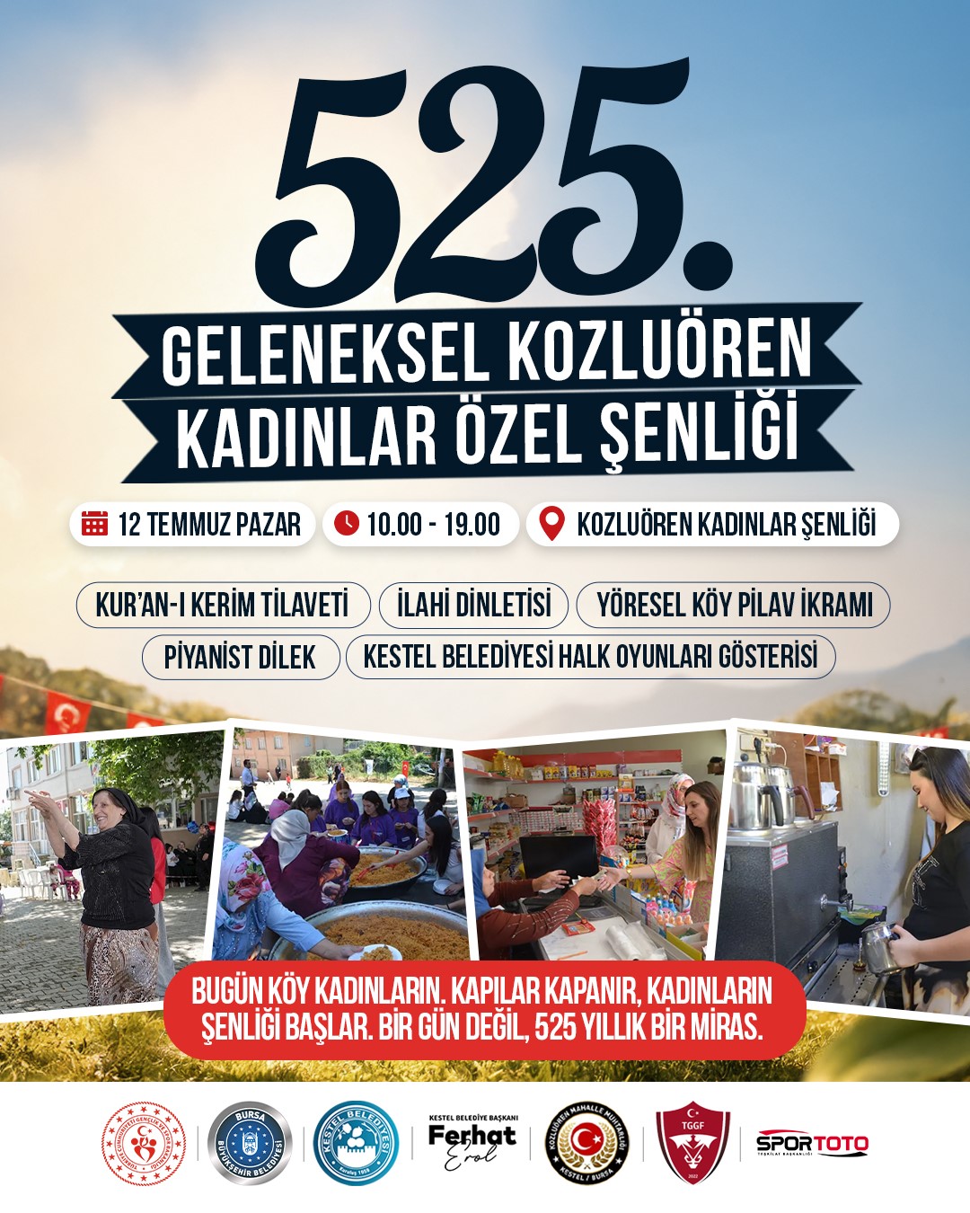 Kestel Belediyesi kozluören’de 525 yıllık geleneği yaşatacak