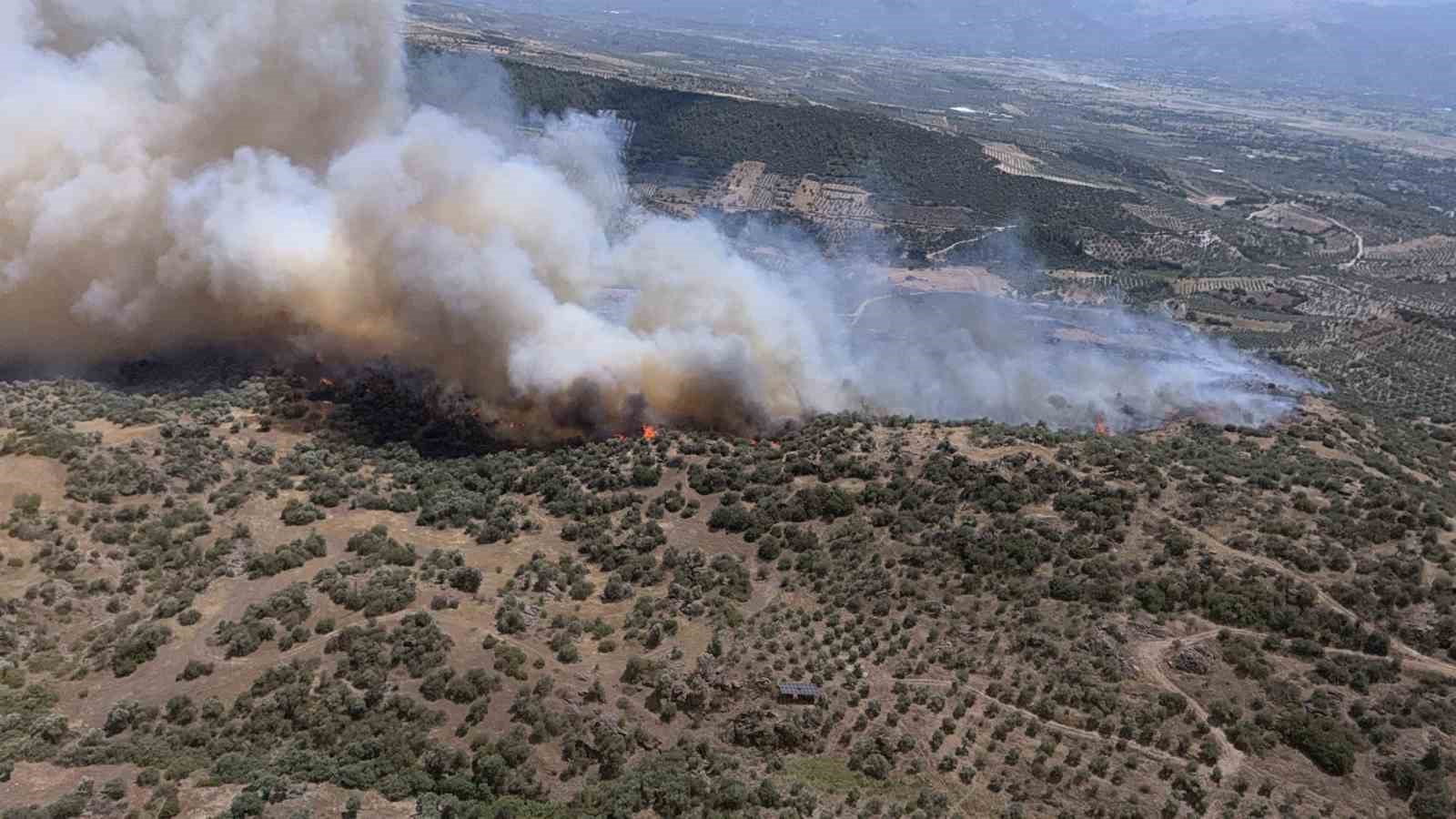 Bozdoğan’da söndürme çalışmaları sürüyor, hava gücü artırıldı