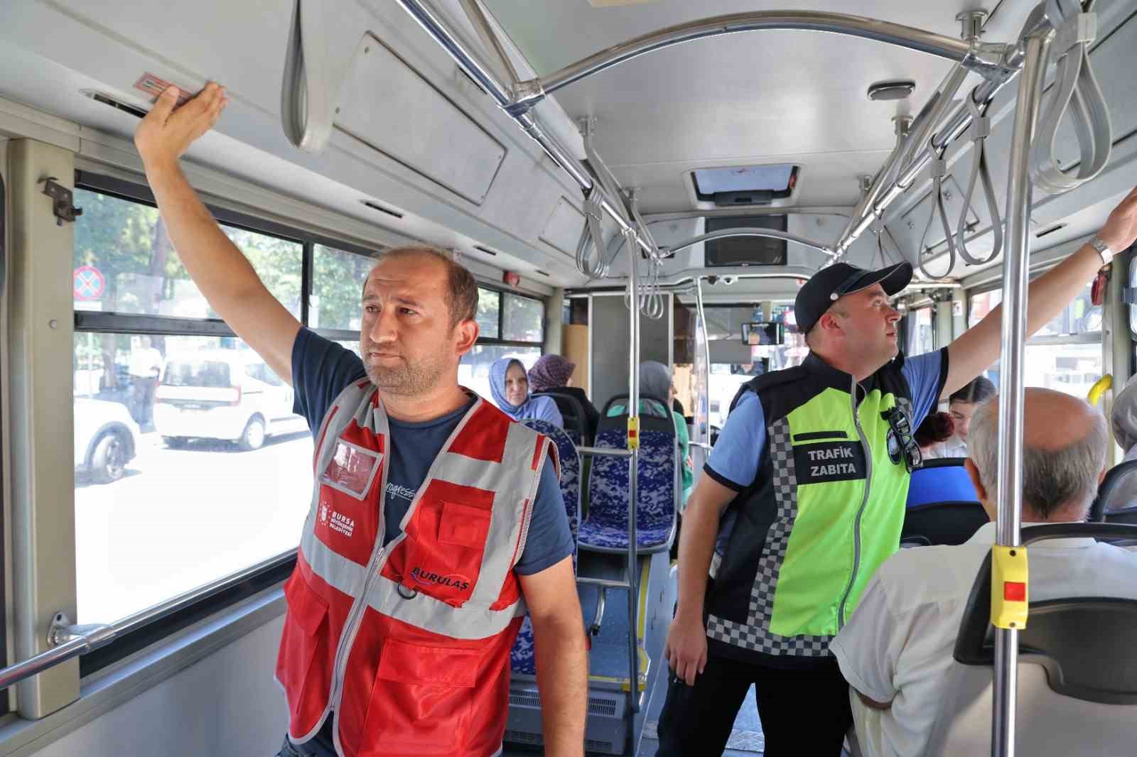 Bursa’da toplu taşıma araçlarında klima denetimi