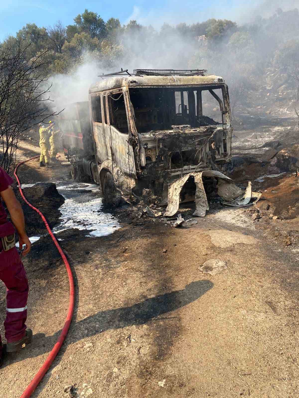 Bozdoğan’daki yangında söndürme çalışmaları 7. saate ulaştı