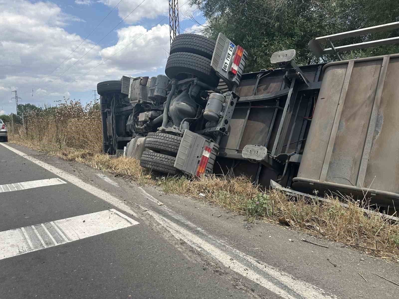 Muratlı’da tır kazası