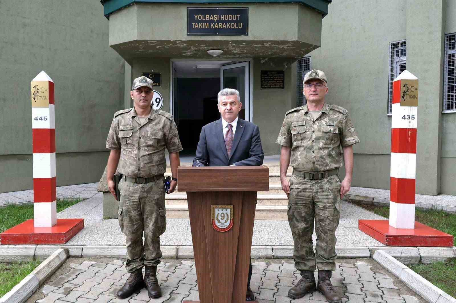 Artvin Valisi Ergün’den Gürcistan sınır karakollarında denetim