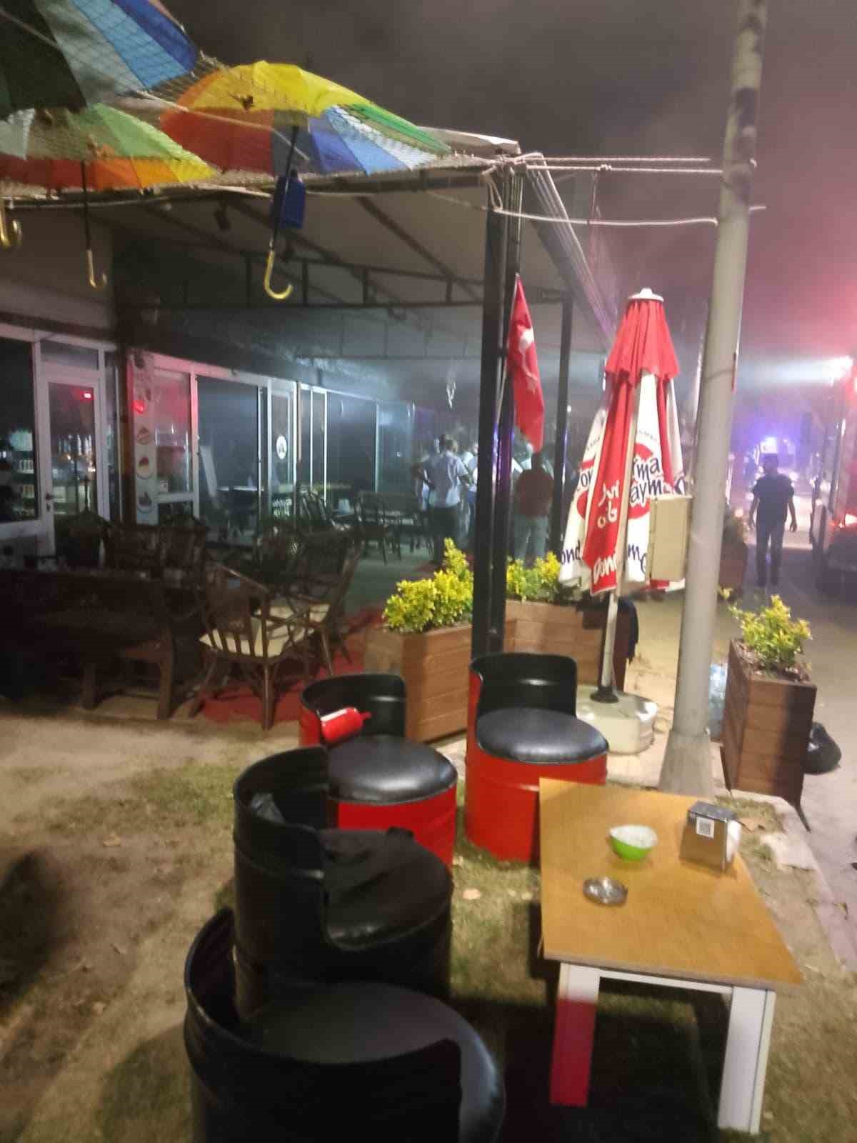 Körfez’de kafenin mutfağında çıkan yangın hasara neden oldu