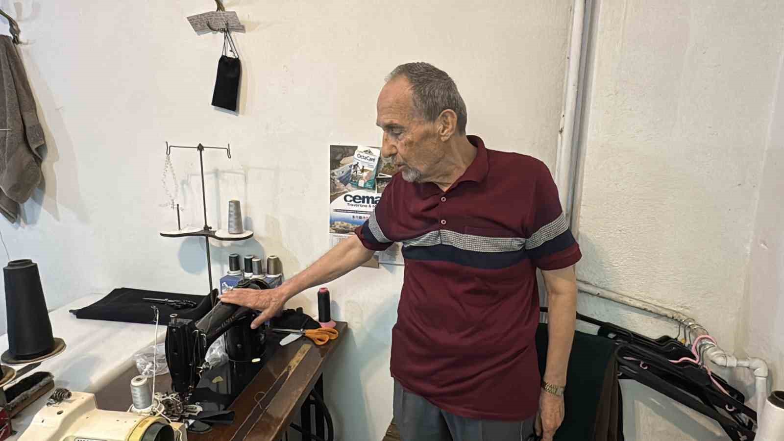 Çocuk yaşta başladı, 61 yıldır iğne ipliği elinden bırakmadı