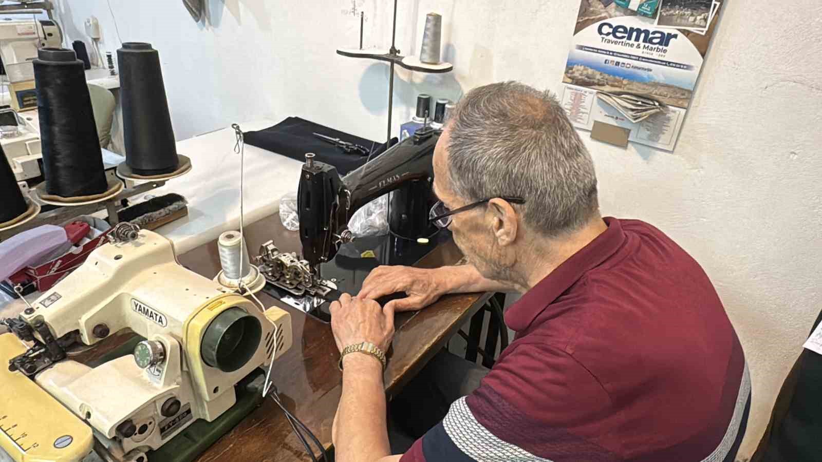Çocuk yaşta başladı, 61 yıldır iğne ipliği elinden bırakmadı