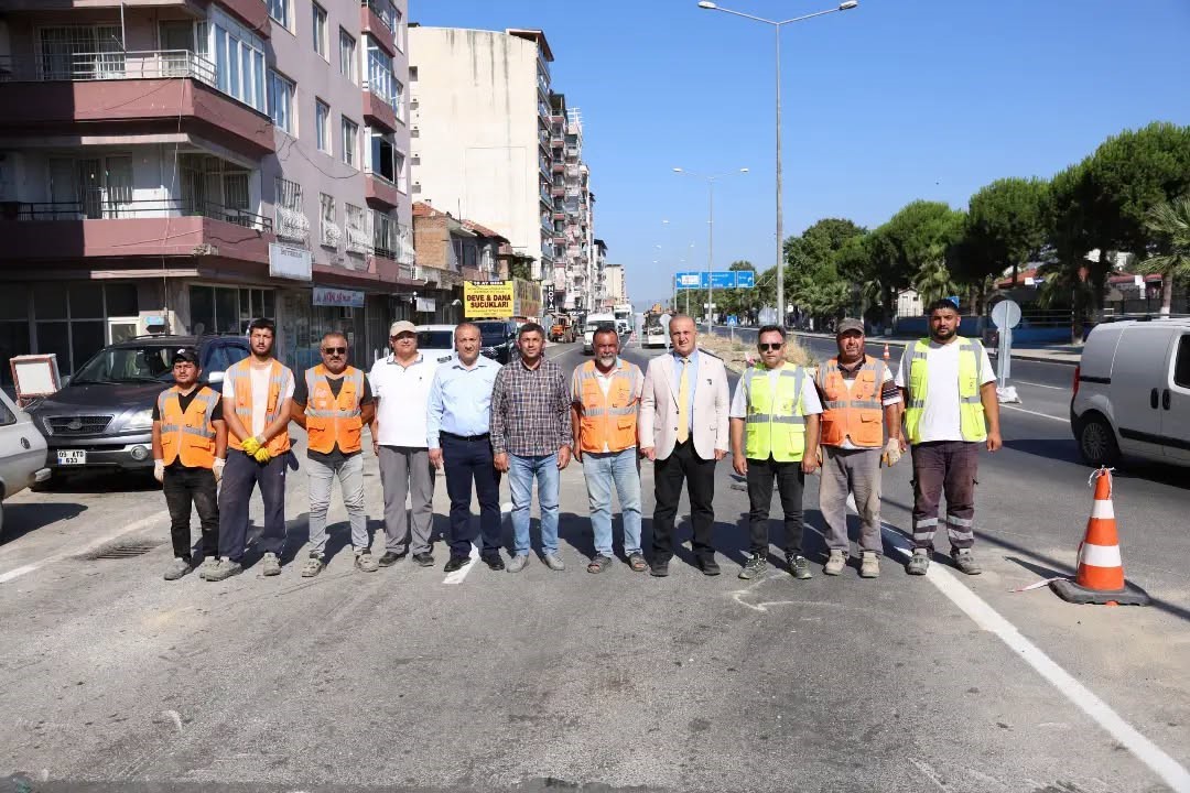 İncirliova anayolunda sıcak asfalt çalışması tamamlandı