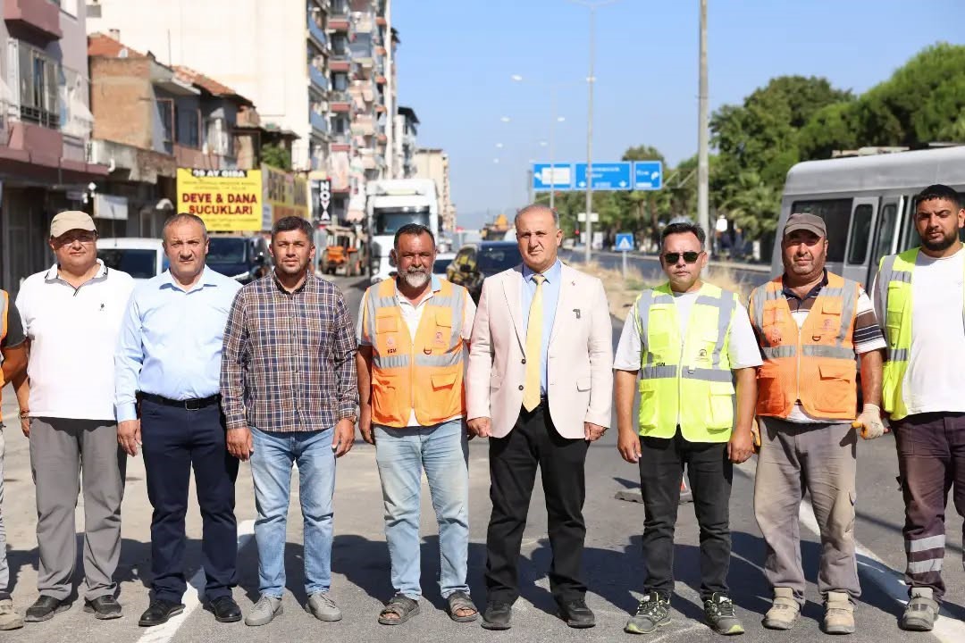 İncirliova anayolunda sıcak asfalt çalışması tamamlandı