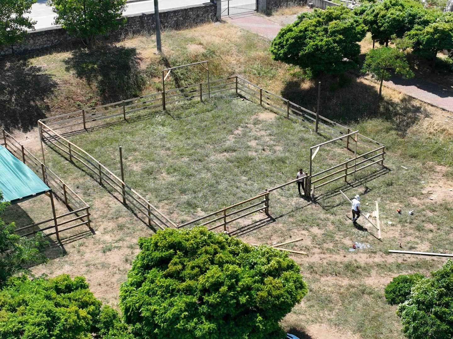 Kocaeli’de Gölcük Rahvan At Tesisi yarışlar öncesi bakıma alındı