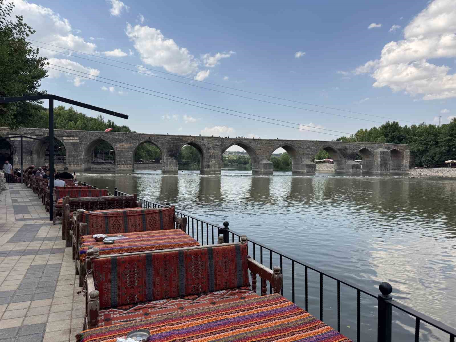 Diyarbakır’da sıcaklığın 40 dereceyi bulmasıyla tarihi mekanlar boş kaldı
