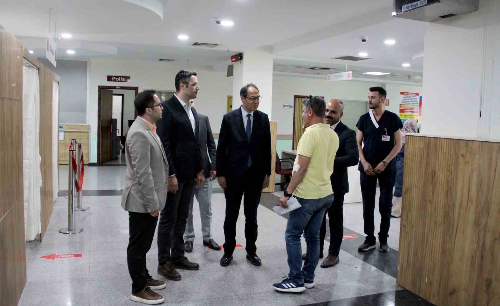 İl Sağlık Müdürü Erşan’dan Kayseri Devlet Hastanesi’nde inceleme