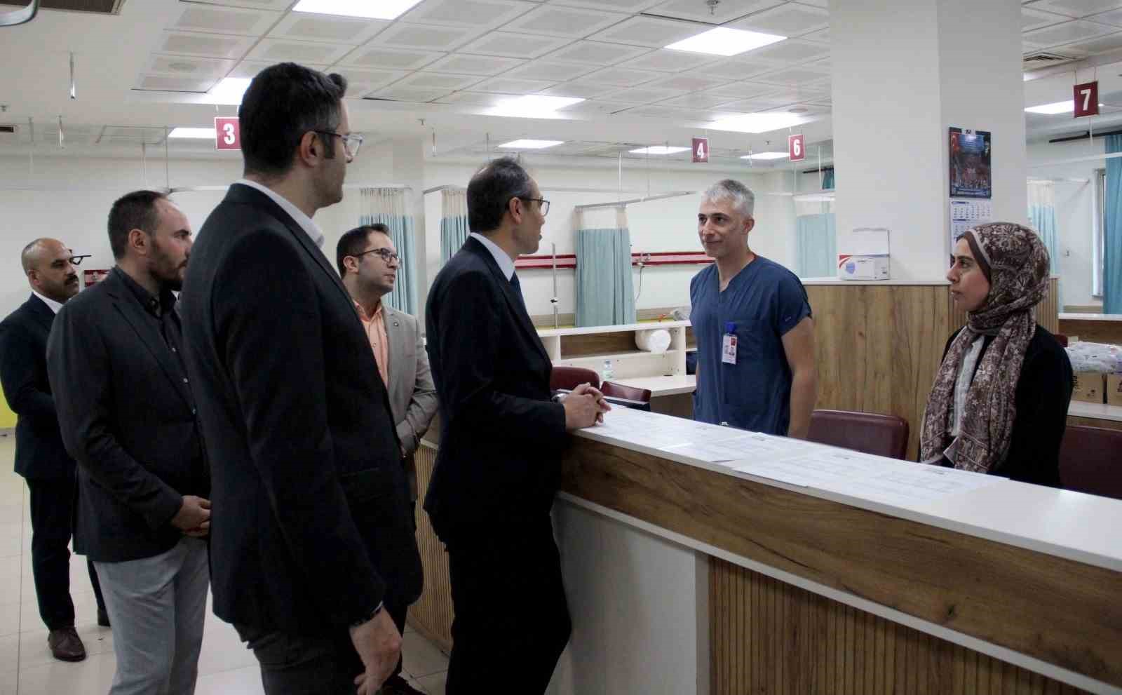 İl Sağlık Müdürü Erşan’dan Kayseri Devlet Hastanesi’nde inceleme