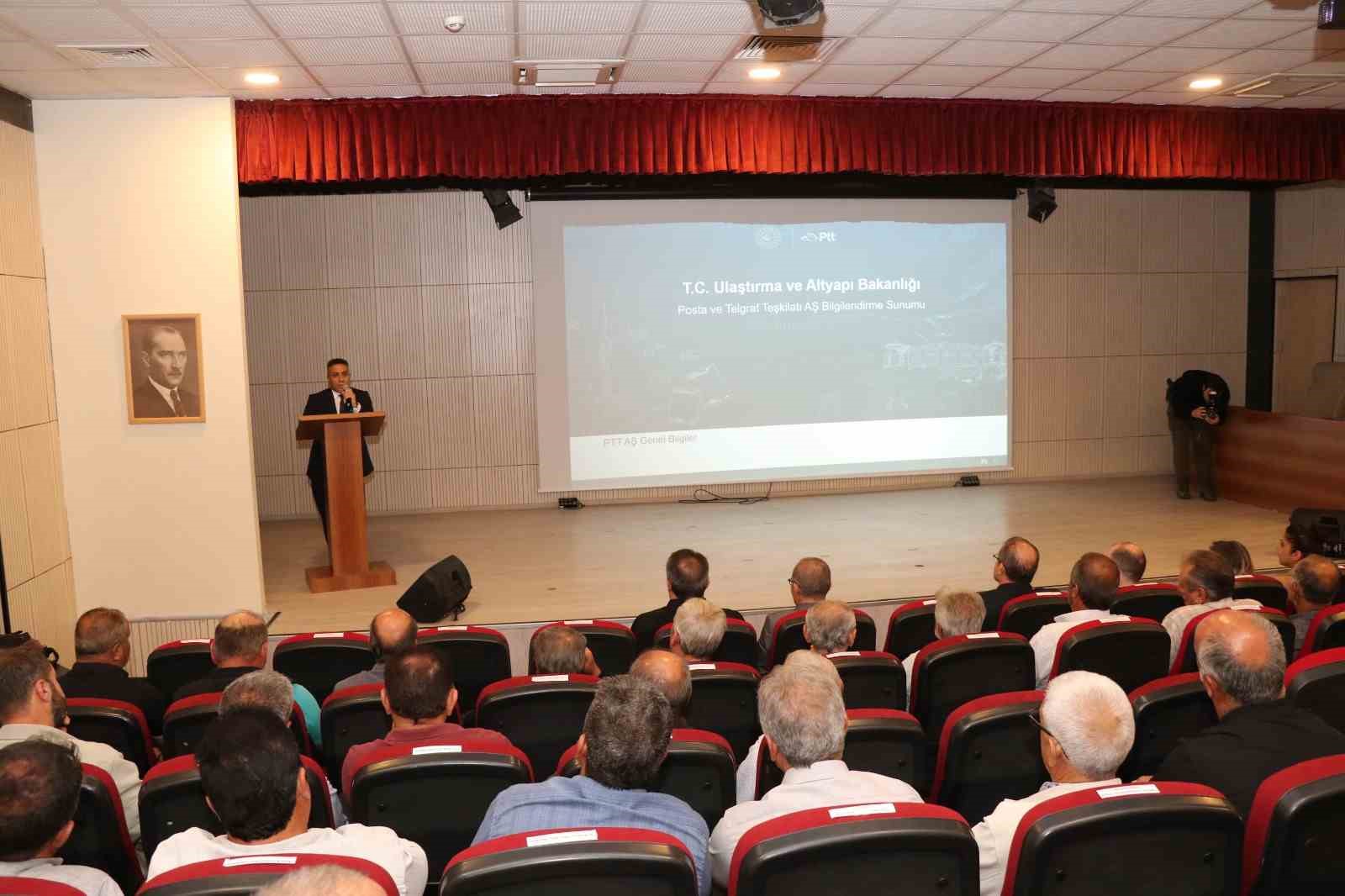 PTT hizmetleri Oltu’da tanıtıldı: Muhtar ve esnaflara bilgilendirme toplantısı düzenlendi