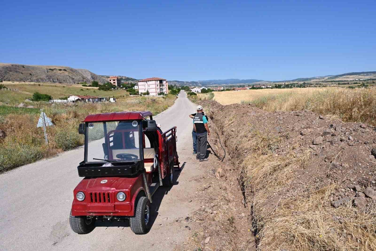 İnönü TOKİ konutlarında Martlı Suyu çalışmaları tamamlanma aşamasında