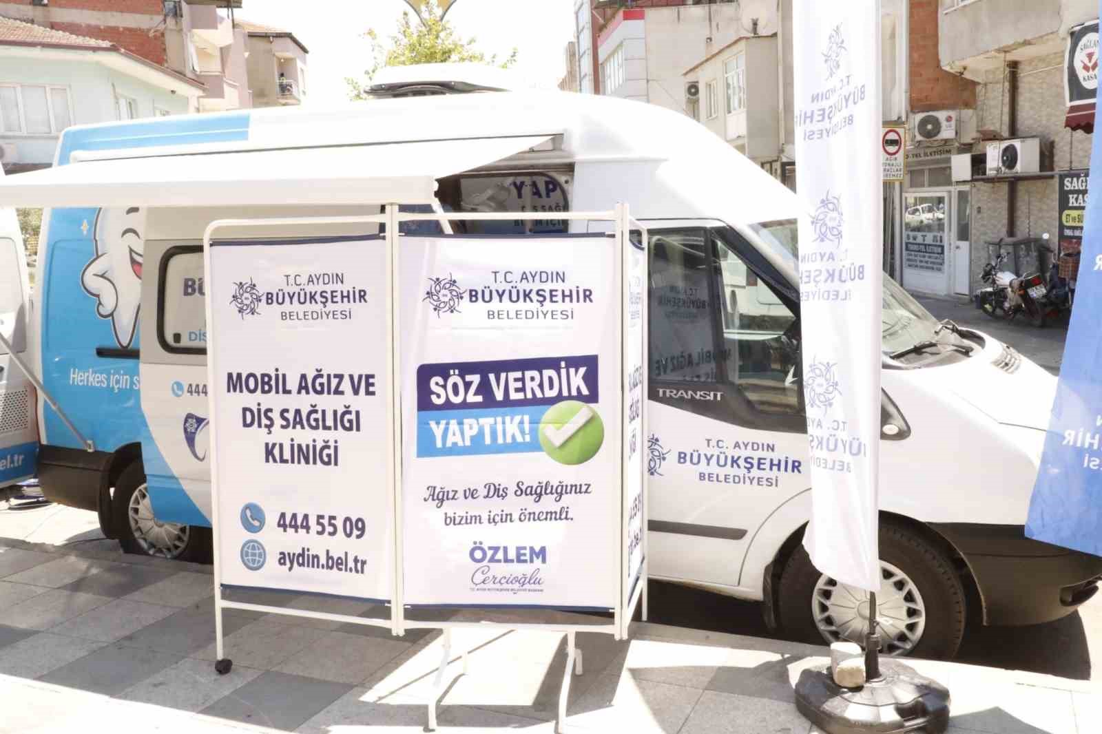 Mobil diş klinikleri Germencik ve Koçarlı’da vatandaşlarla buluştu