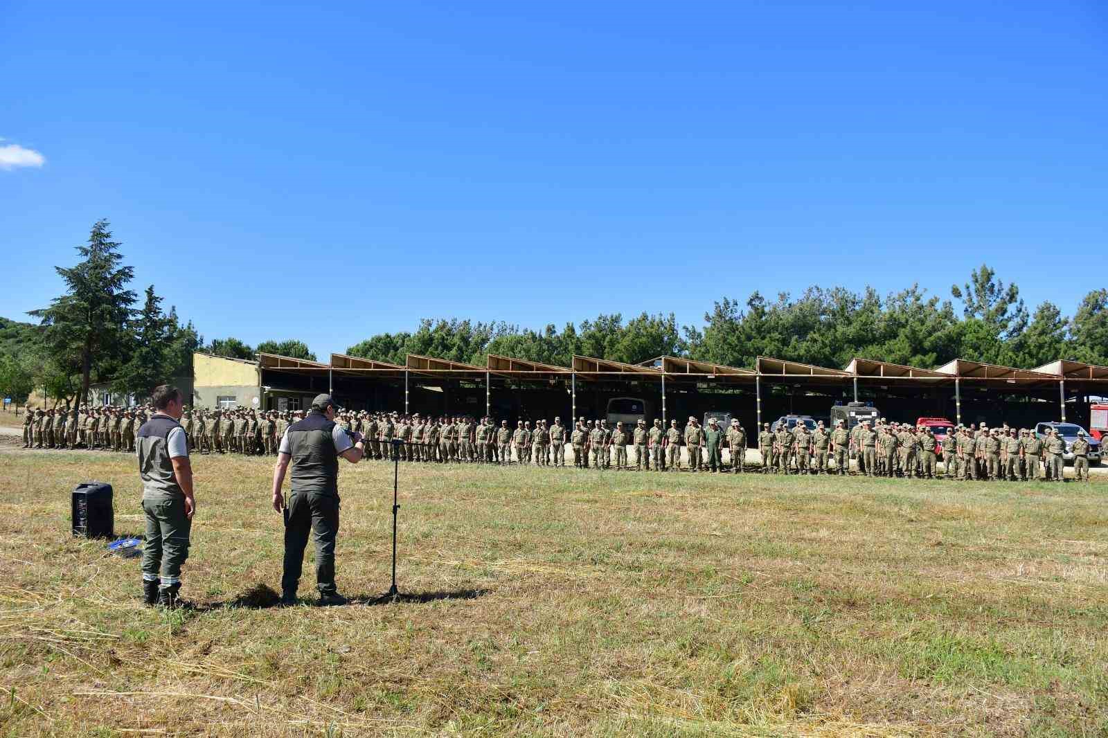 Çanakkale’de askeri personele Orman Yangınlarıyla Mücadele Eğitimi
