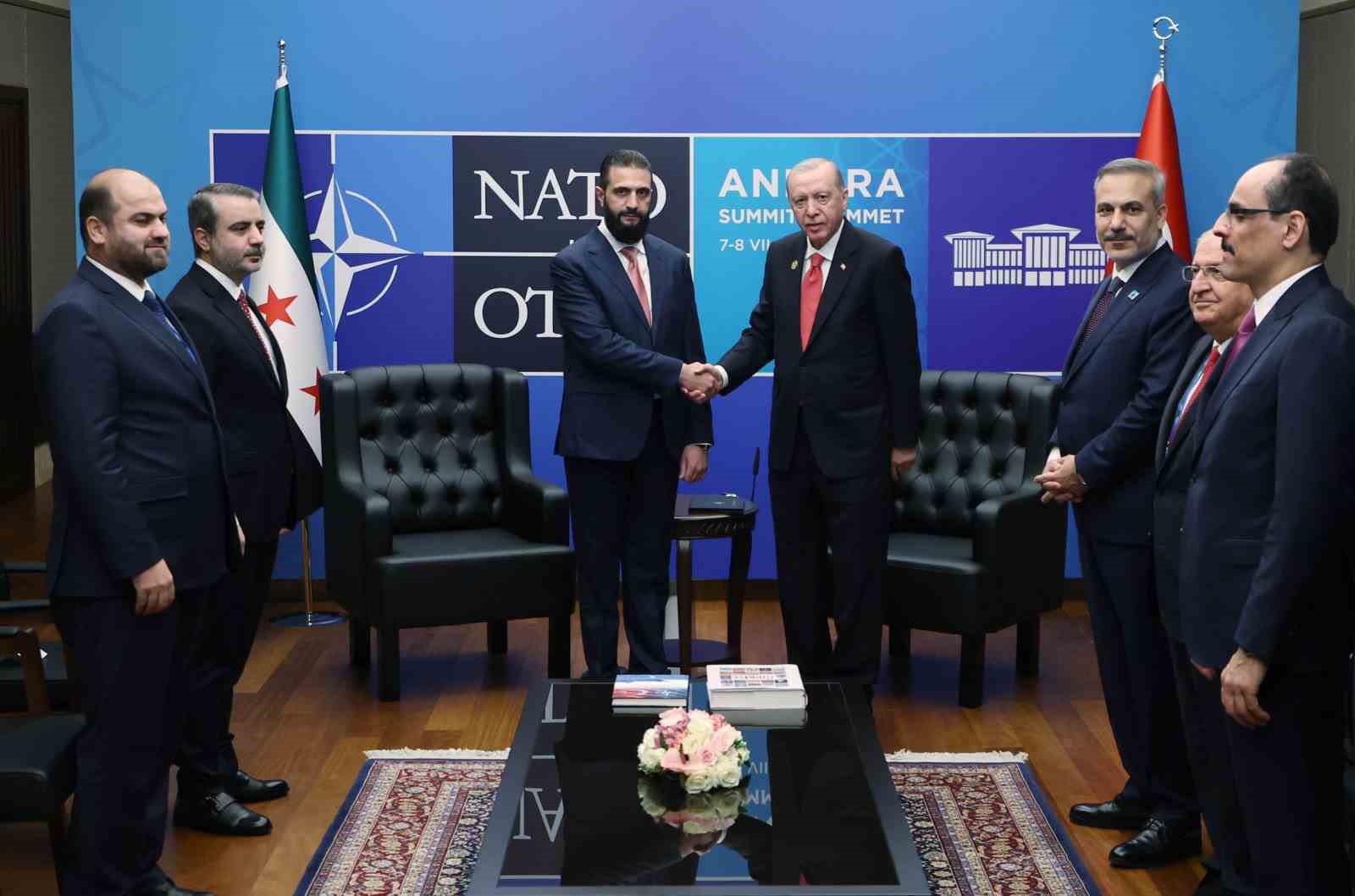 Cumhurbaşkanı Erdoğan, Suriye Cumhurbaşkanı Ahmed Şara bir araya geldi