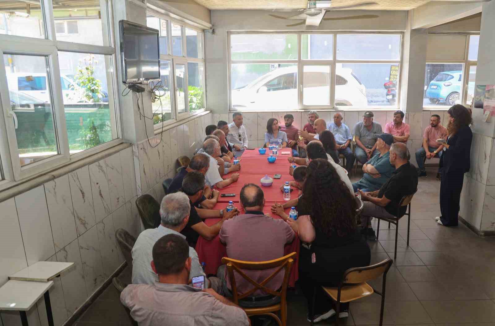 Başkan Vekili Özkan, sanayi sitesi esnafını ziyaret etti