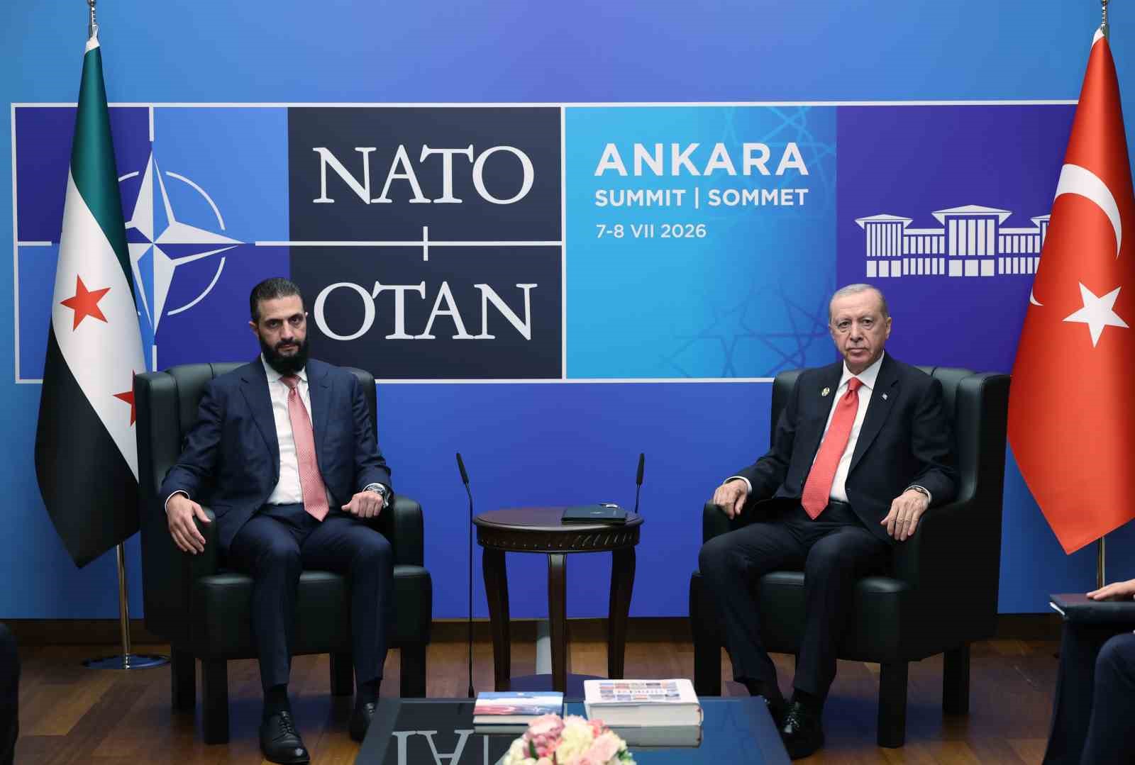 Cumhurbaşkanı Erdoğan, Suriyeli mevkidaşı ile Cumhurbaşkanlığı Külliyesinde görüştü