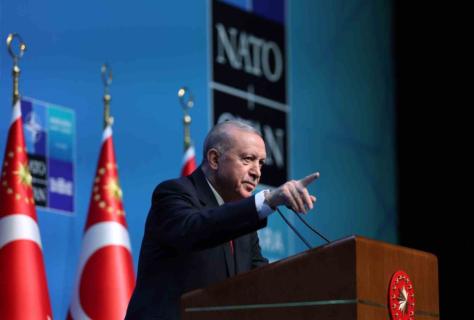 Cumhurbaşkanı Erdoğan: "NATO birbirine bağımlı ülkelerin değil, birbirine güç katan müttefiklerin ittifakı olmalıdır"
