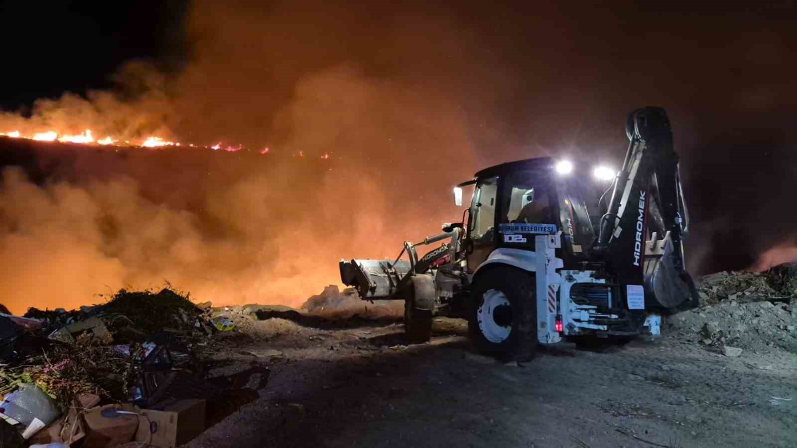 Bodrum’da makilik alanda yangın