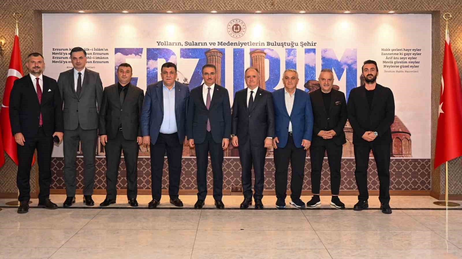 Çaykur Rizespor yönetiminden Erzurum protokolüne ziyaret