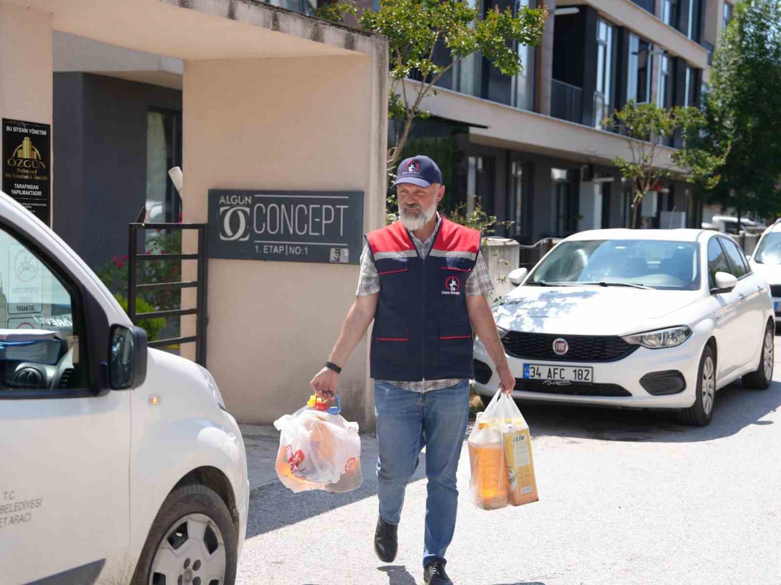 Düzce’de atık yağ kampanyasına katılanlara sıvı yağ hediyesi