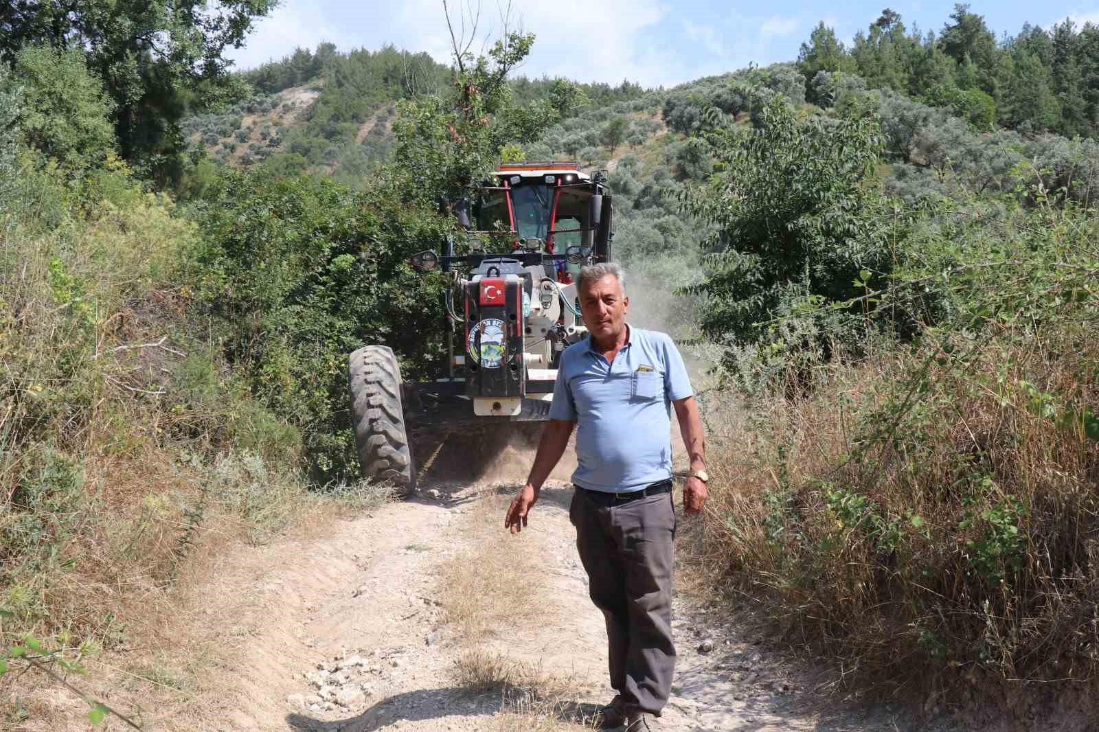 Bozdoğan Belediyesi’nden Örencik’te bahçe yolu çalışması