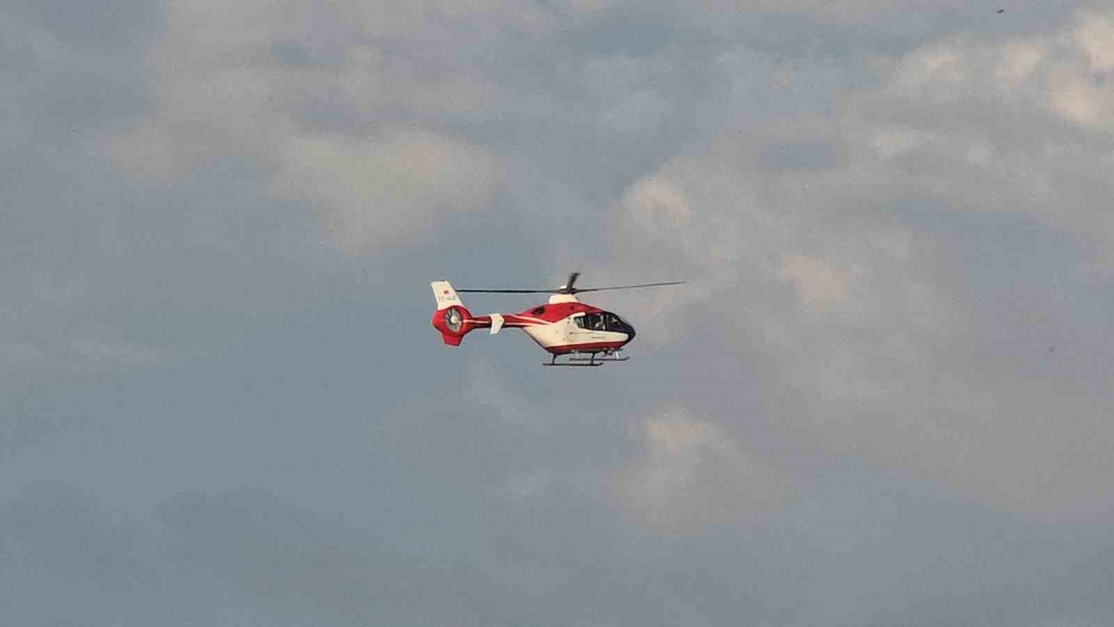 Hamile kadın ambulans helikopter ile Van’a getirildi