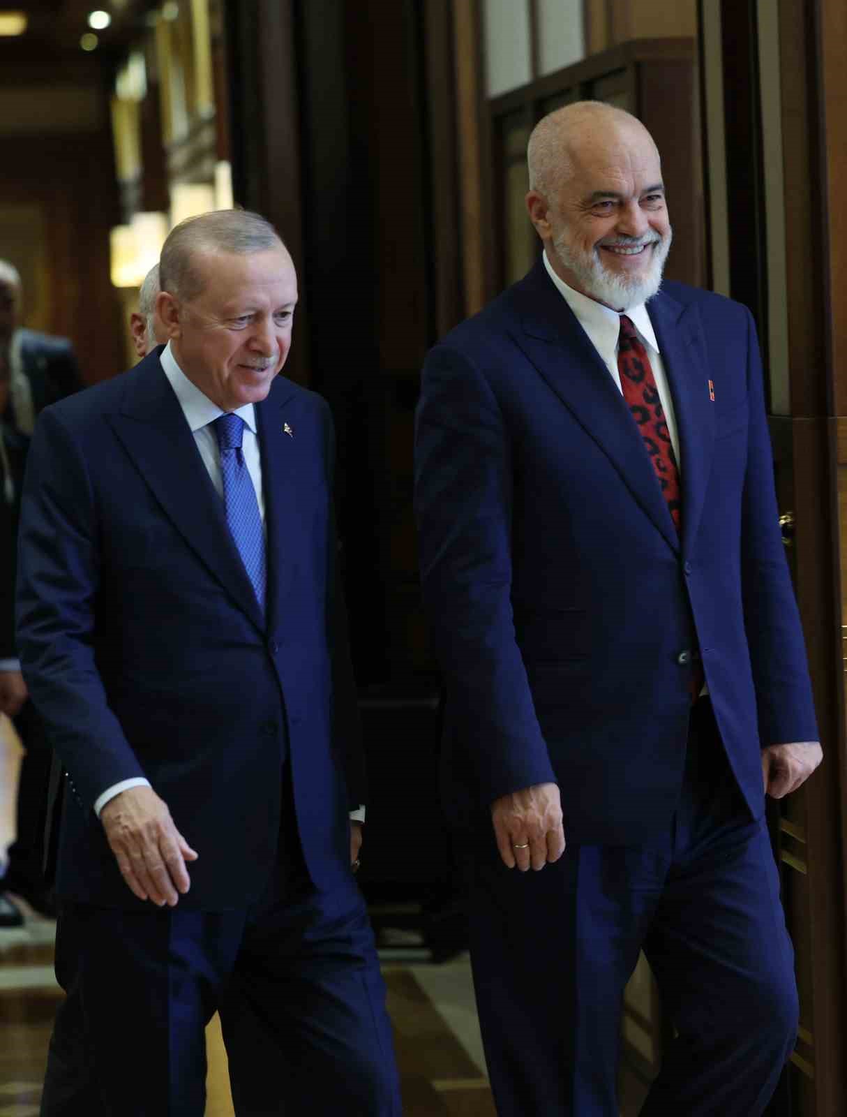Cumhurbaşkanı Erdoğan, Arnavutluk Başbakanı Edi Rama ile görüştü