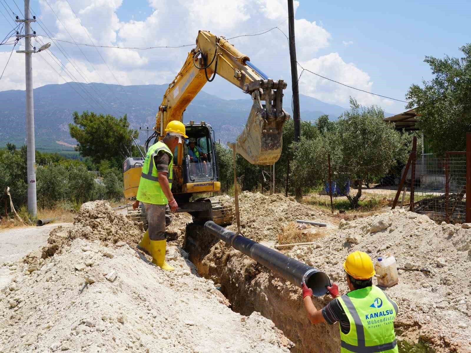 Seydikemer Gölbent’te İçme Suyu Altyapısı yenileniyor