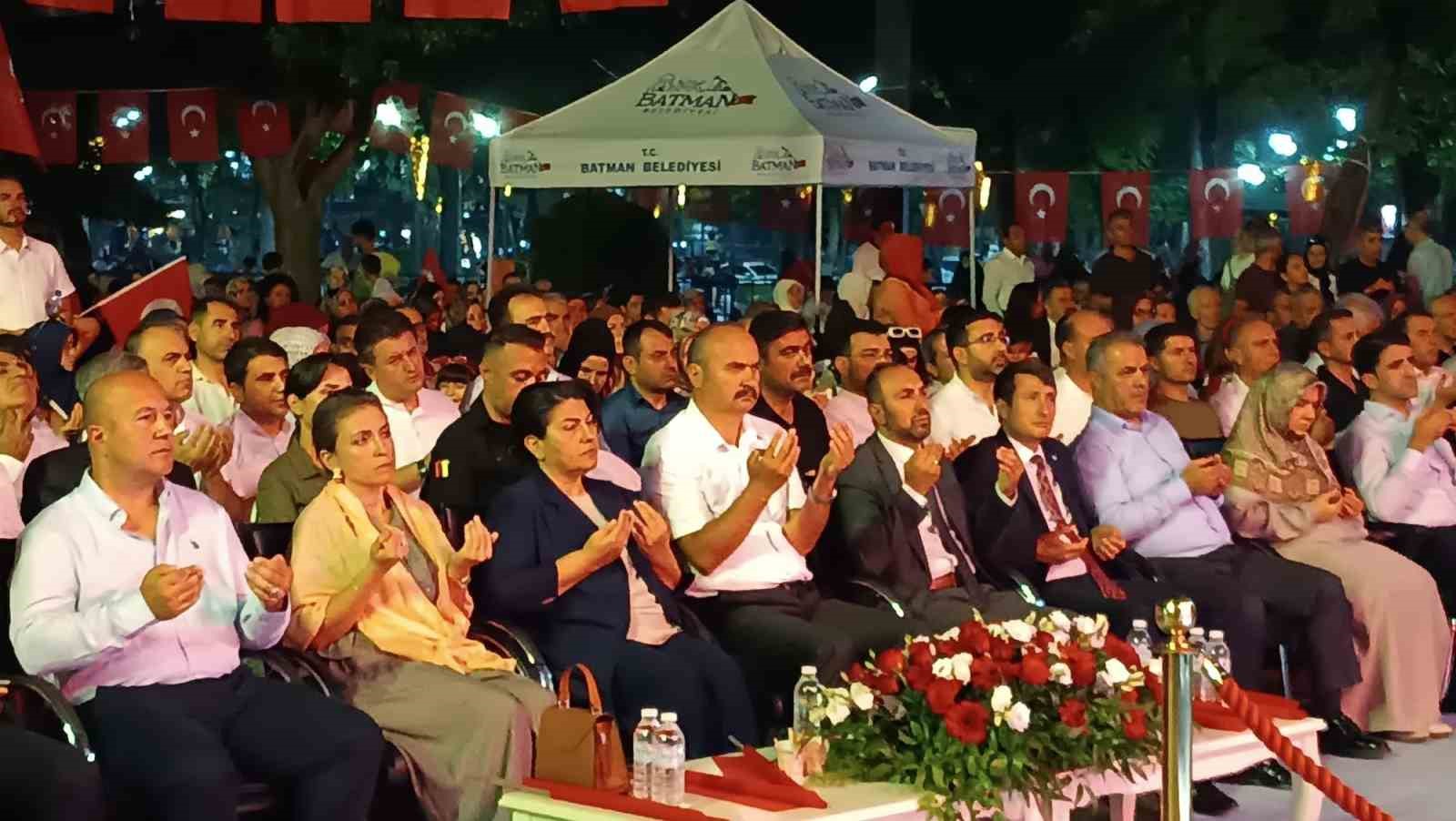 Batman’da "15 Temmuz Demokrasi ve Milli Birlik Günü" etkinlikleri