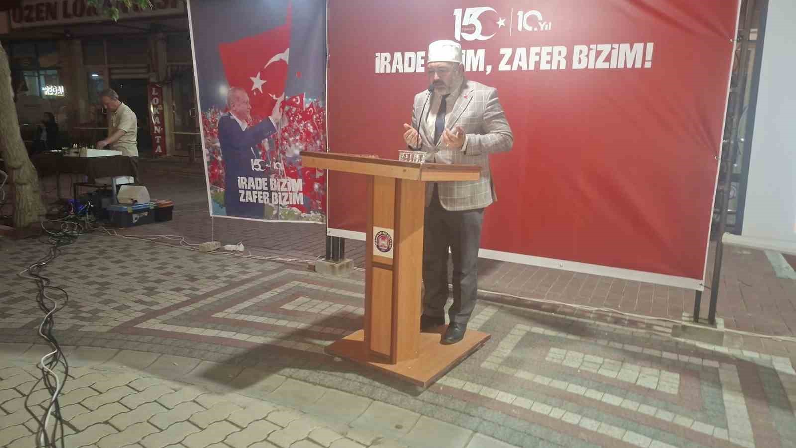 Hisarcık’ta 15 Temmuz Demokrasi ve Milli Birlik Günü programı düzenlendi